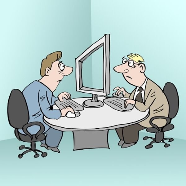 Общение в интернете карикатура