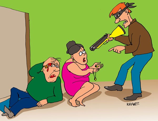 Преступник карикатура