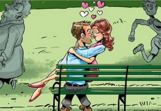 Карикатуры на любовную тему