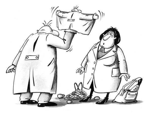 Эксгибиционист карикатура