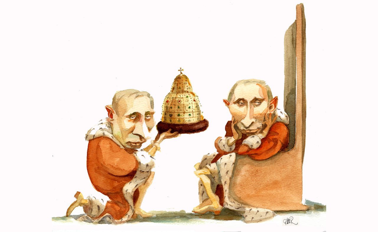 Карикатуры на Путина царь