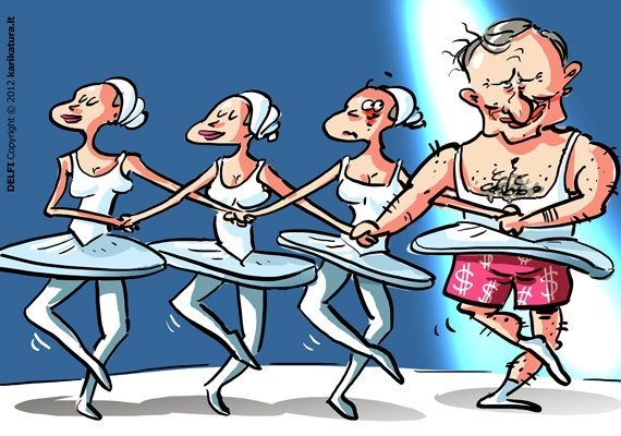 Танцует карикатура