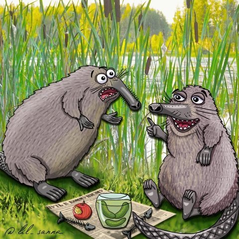 Выхухоль смешная