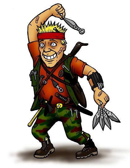 Выживальщик шарж