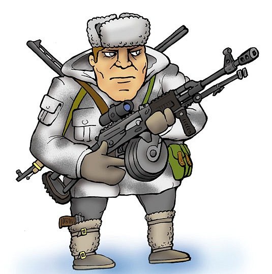 Выживальщик рисунок смешной