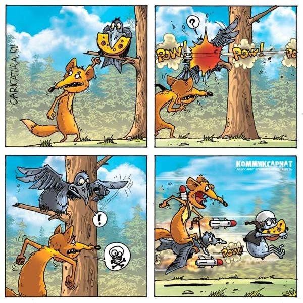 Басня Крылова ворона и сыр