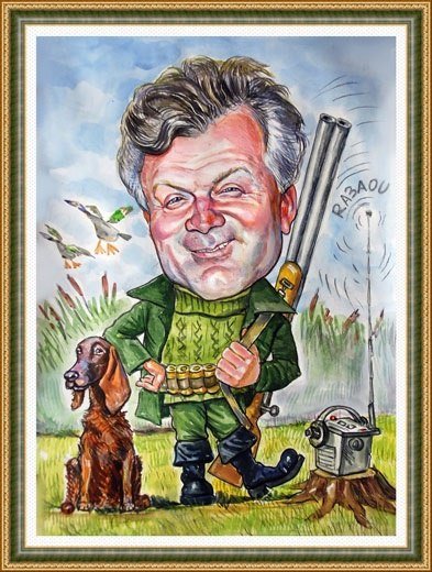 Карикатуры на охотников и рыболовов
