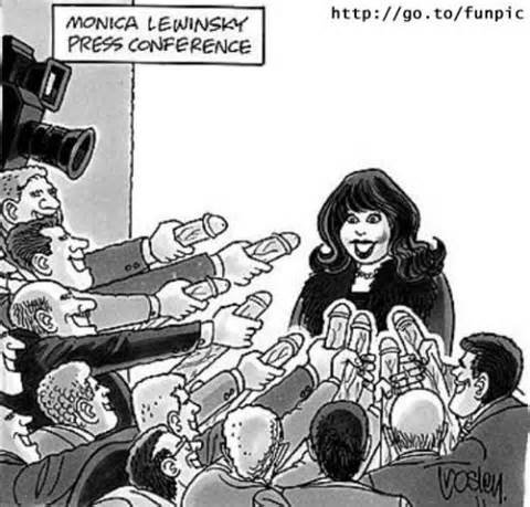 Моника Левински карикатуры