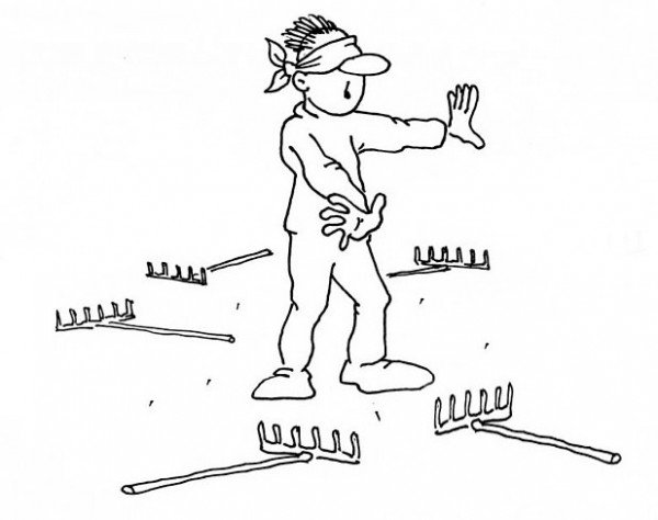 Наступать на одни и те же грабли