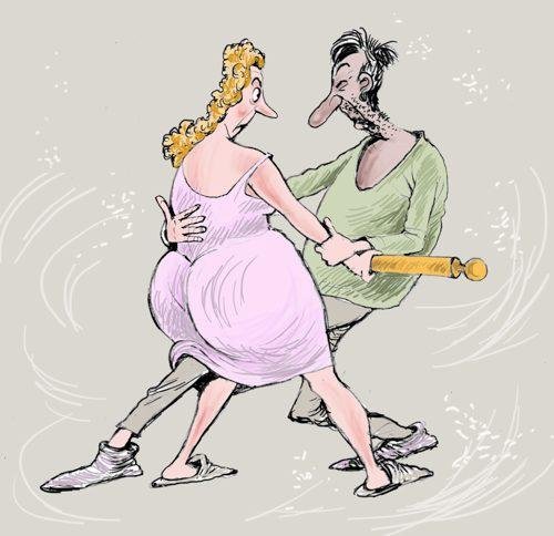 Карикатуры на мужчин и женщин