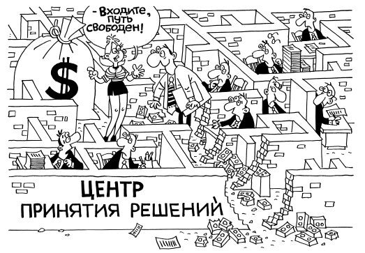 Принятие решений карикатура