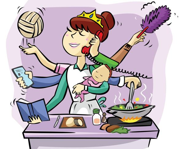 Домохозяйка карикатура