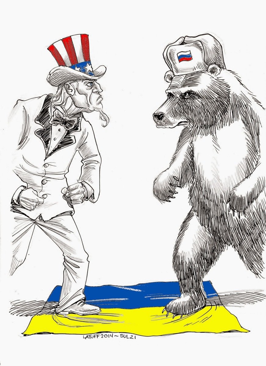 Россия и США карикатуры