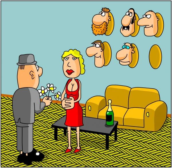 Коллекционер карикатура