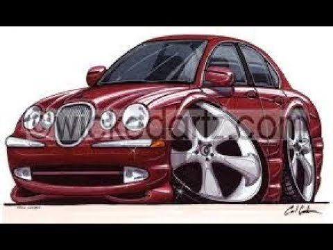 Ягуар машина карикатура