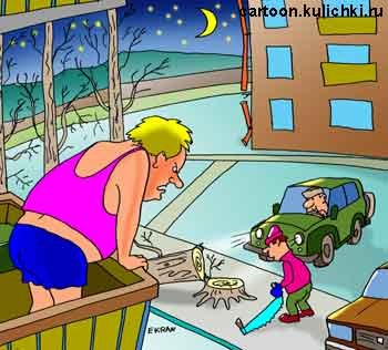 Двор карикатура