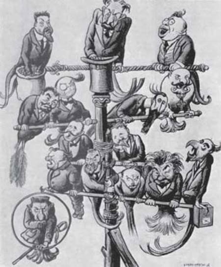 Временное правительство 1917 карикатура