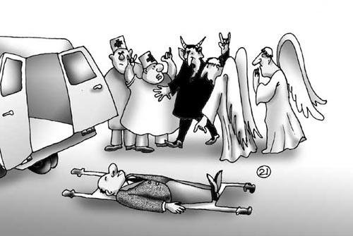 Карикатура на врачей скорой помощи