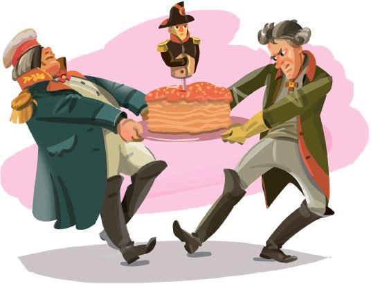 Иллюстрация Кутузова и Наполеона