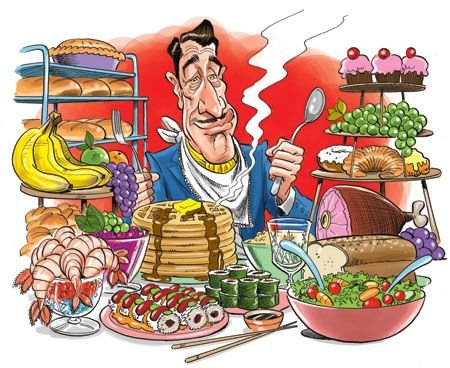 Завтрак карикатура