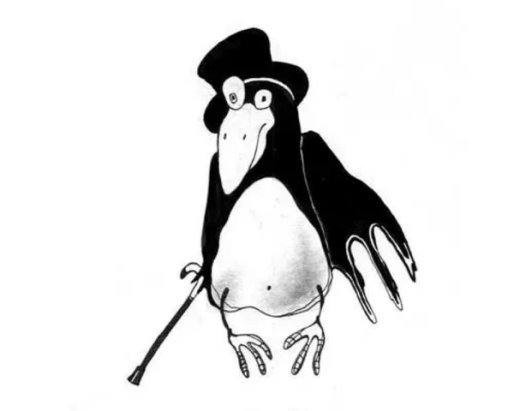 Смешная ворона