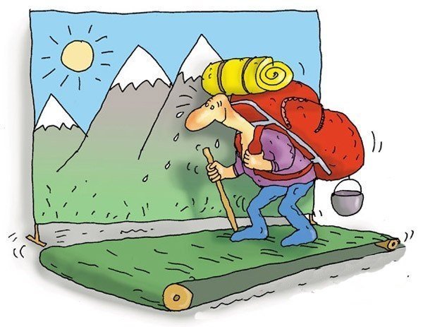 Поход карикатура