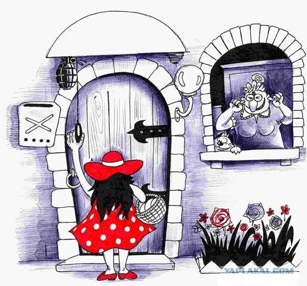 Красная шапочка карикатура