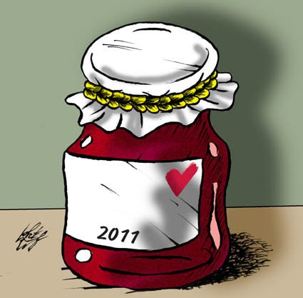 Банка с вареньем карикатура