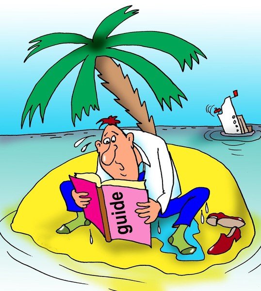 Турист карикатура