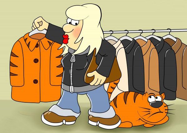 Смешная шуба рисунок