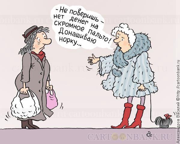 Карикатуры про шубку