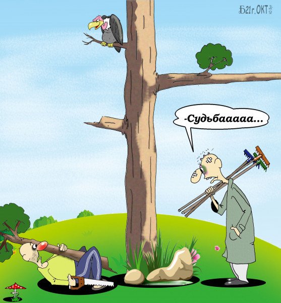 Карикатура Доброволец