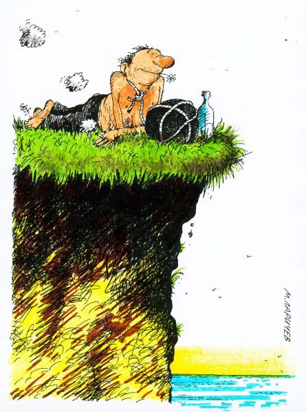 Барану в обрыв карикатуры