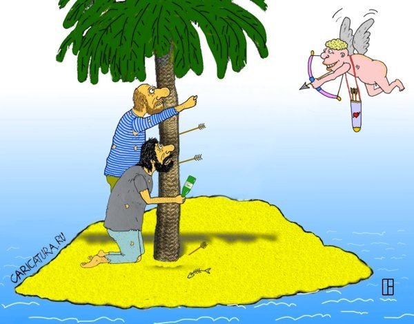 Спасение карикатура