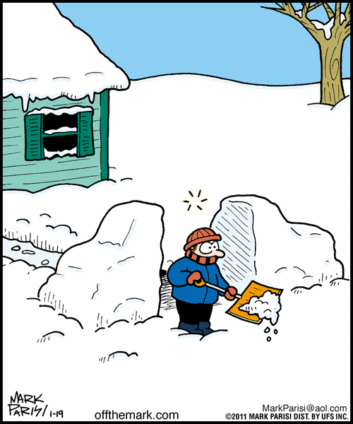 Уборка снега карикатура