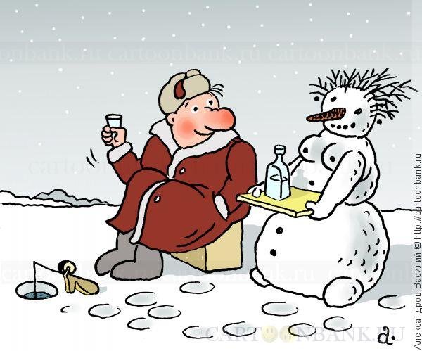 Зимние карикатуры