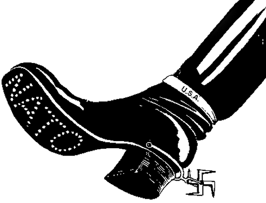 Российский ботинок карикатура