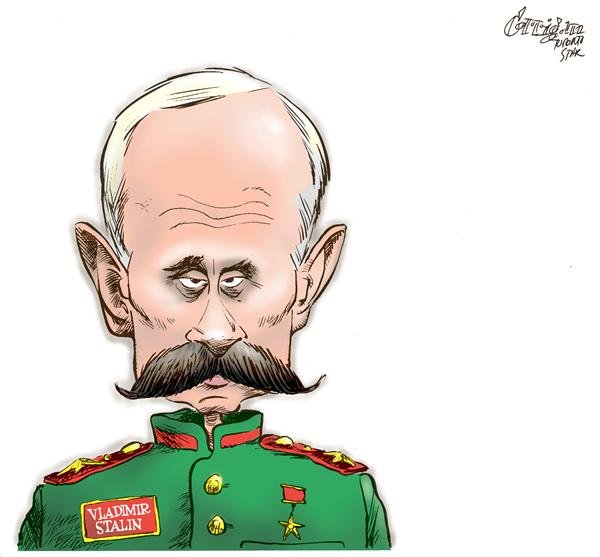 Карикатуры на Сталина и Путина