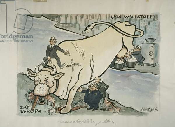 План Маршалла карикатура