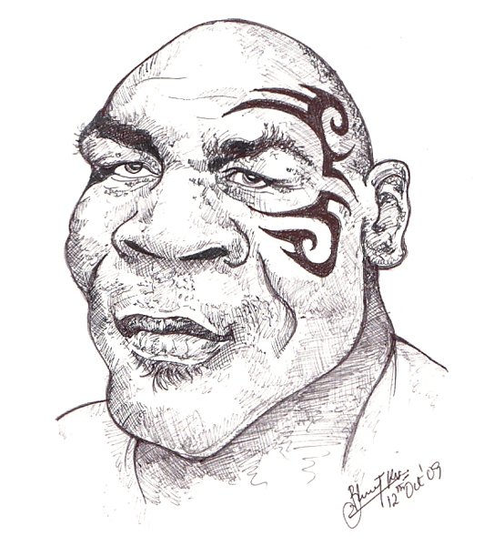 Майк Тайсон раскраска