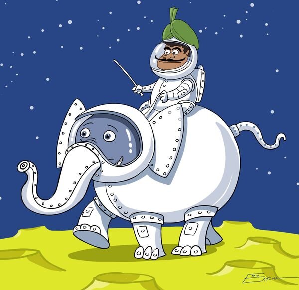 День космонавтики карикатура