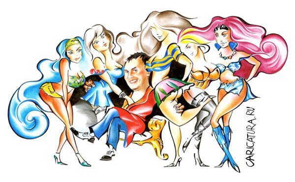 Бабник карикатура