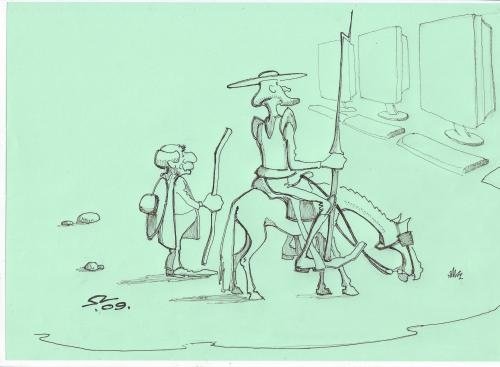 Санчо Панса карикатура