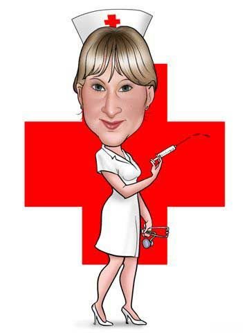 Медсестра карикатура