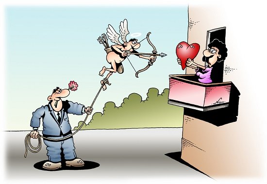 Купидон карикатура