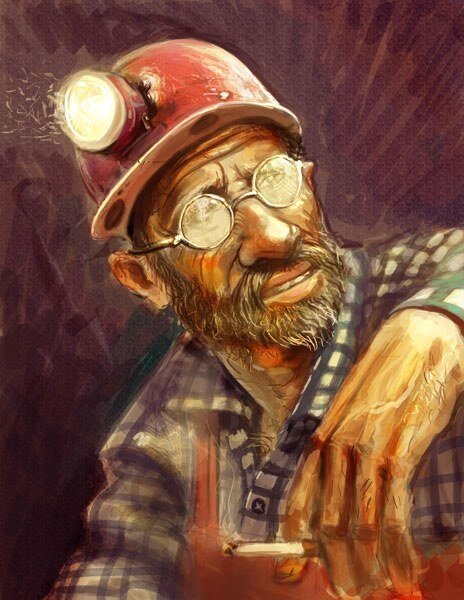 Шарж Шахтер