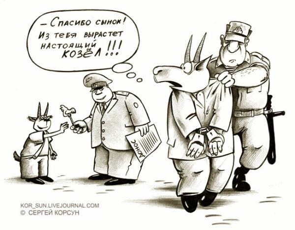 Черт карикатура