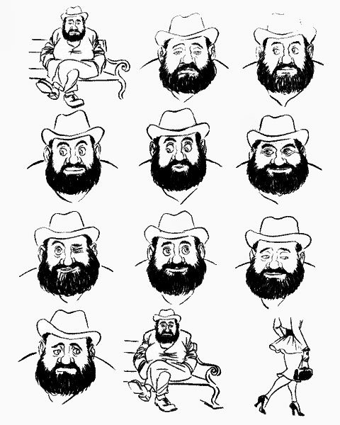 Бидструп усы и бороды