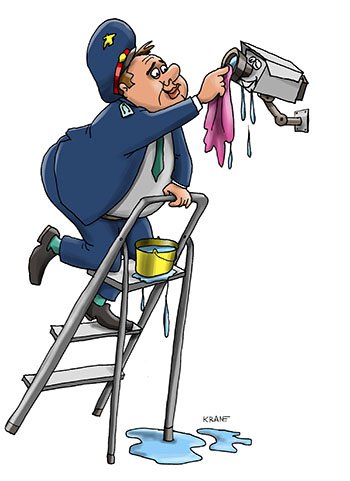 Видеонаблюдение карикатура