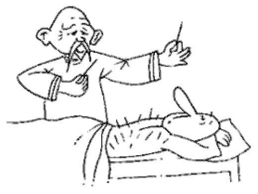 Иглоукалывание рисунок